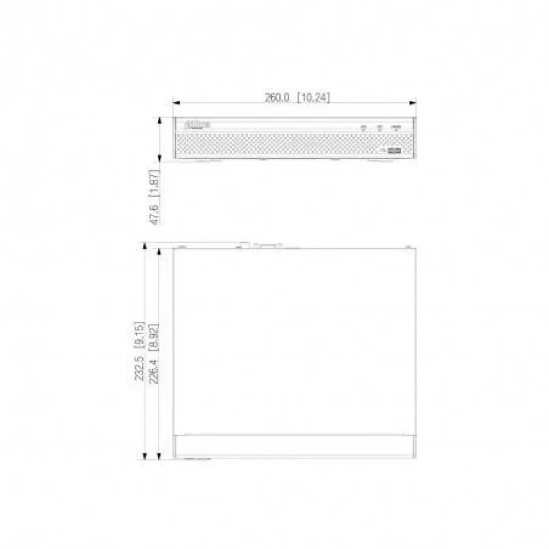 Dahua Technology Lite NVR2108HS-4KS3 Καταγραφέας βίντεο δικτύου 1U Μαύρο
