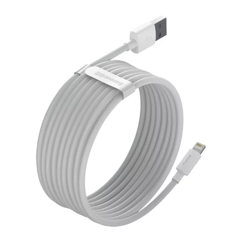 Baseus TZCALZJ-02 Καλώδιο κινητού Λευκό 1,5 m USB A Lightning