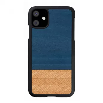 Θήκη smartphone man and wood για iPhone 11 – προστατευτική θήκη σε denim μαύρο