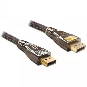 Καλώδιο DisplayPort DeLOCK 82770 1 m Μαύρο Καφέ
