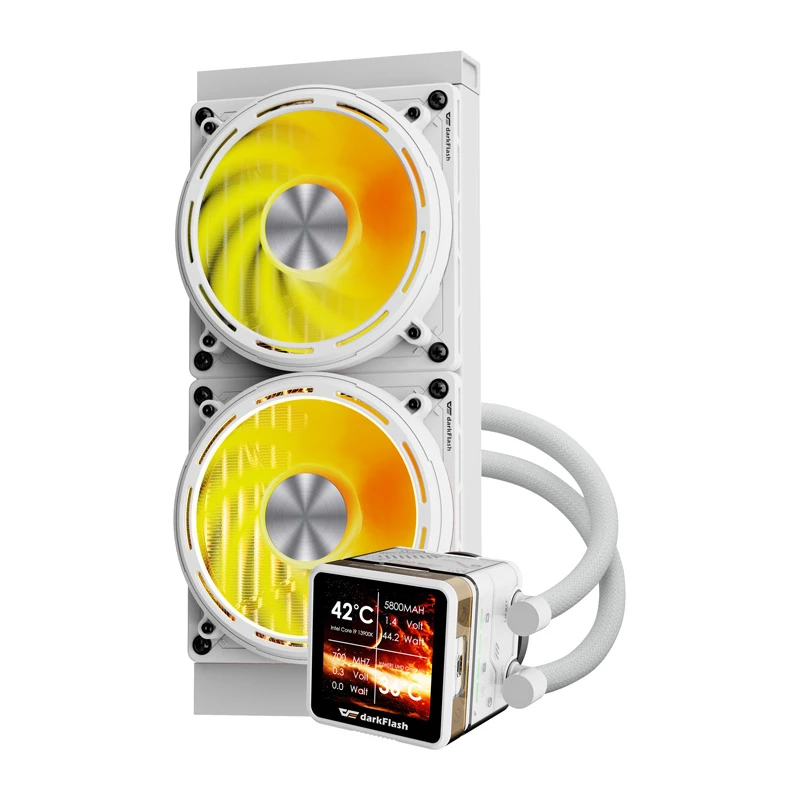 Υδρόψυξη CPU Darkflash DE240 (λευκό) – ψυγείο 240 mm, κλειστό κύκλωμα AIO