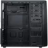 Κουτί INTER-TECH B-42 Black Midi Tower, ATX, 2xUSB2.0, Blue LED strip, προαιρετικό τροφοδοτικό