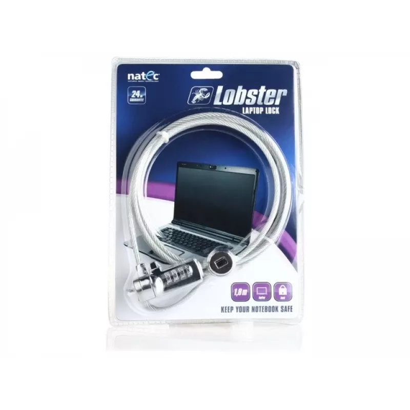 Κλειδαριά καλωδίου NATEC LOBSTER CODE NZL-0226