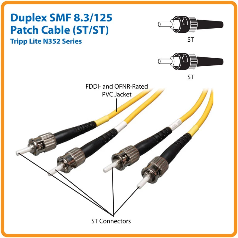 Tripp Eaton Tripp Lite Series Duplex Singlemode 9/125 καλώδιο δικτύου οπτικής ίνας (ST/ST)