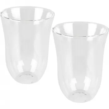 Ποτήρι καφέ DeLonghi De’Longhi 5513214611 διαφανές γυαλί 2 τεμ. 220 ml 117 mm