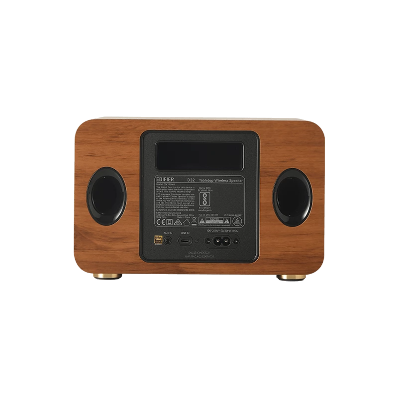 Edifier D32 WiFi Ηχείο με δυνατότητα Multiroom Bluetooth Ξύλο retail - Ηχείο (D32 WD)