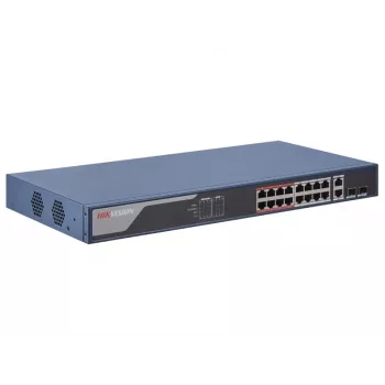 Hikvision DS-3E1318P-EI Διακόπτης δικτύου Managed Fast Ethernet (10/100) Power over Ethernet (PoE) 1U μπλε