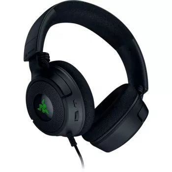 Razer Kraken V4 X - Ενσύρματα ακουστικά gaming για PC (οδηγοί TriForce 40 mm, ανασυρόμενο μικρόφωνο καρδιοειδές, ήχος surround 7.1, Chroma RGB για PC, κονσόλα & τηλέφωνο)