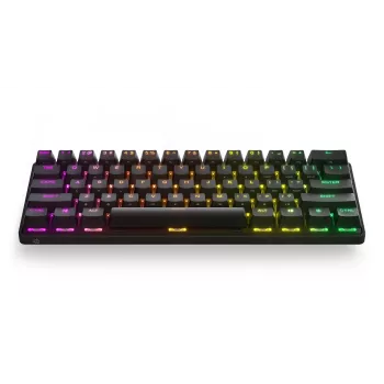Μηχανικό gaming πληκτρολόγιο STEELSERIES Apex Pro Mini Wireless — 60% form factor, USB + RF Wireless + Bluetooth, QWERTY US, μαύρο