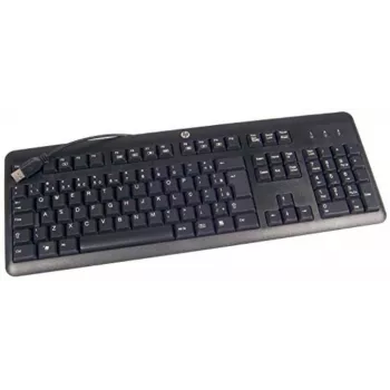 HP 672647-043 πληκτρολόγιο γραφείου USB QWERTZ γερμανικό μαύρο