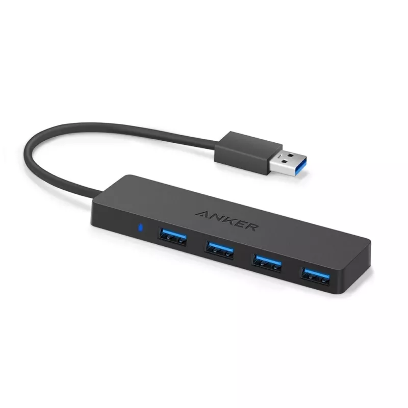 USB Hub Anker Innovations A7516016 USB 3.2 Gen 1 Type-A 5000 Mbit/s Μαύρο