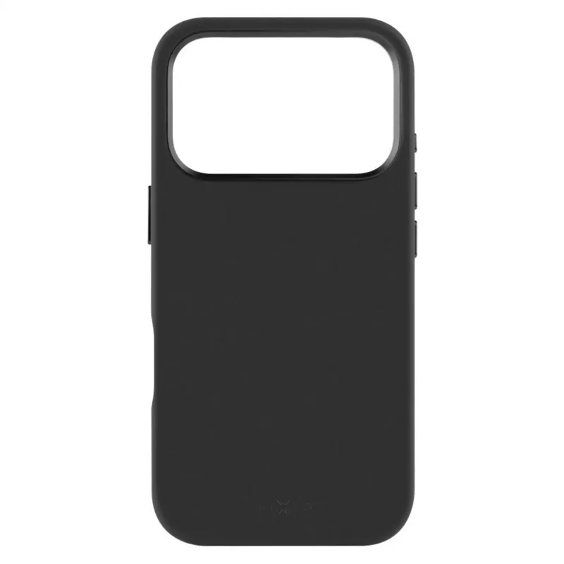 Σταθερό πίσω κάλυμμα για Apple iPhone 17 Pro, υγρό σιλικόνης, μαύρο, MagFlow