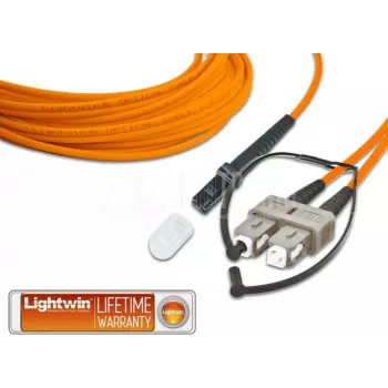 Lightwin υψηλής ποιότητας duplex καλώδιο patch οπτικών ινών, MM OM2, MTRJ - SC καλώδιο patch οπτικών ινών (LDP-50 MTRJ-SC 3.0)