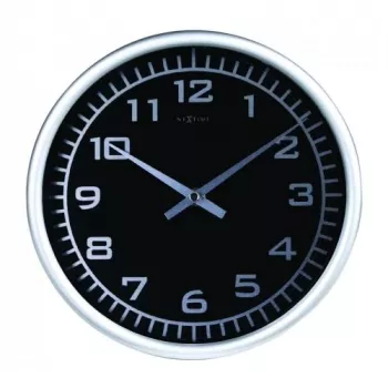 NeXtime Ρολόι 2953 Blacky, Ø 25 cm, Επιτοίχιο, Μαύρο