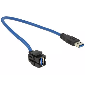 Καλώδιο USB DeLOCK 86375 USB 3.2 Gen 1 0,5 m USB-A Μπλε