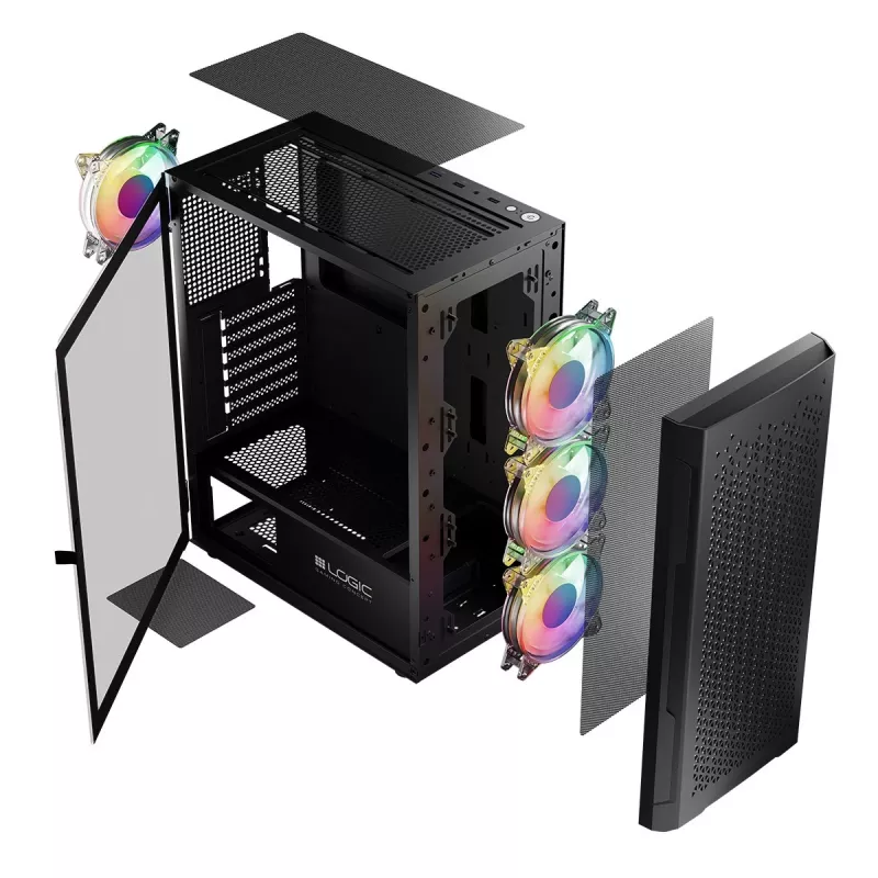 Κουτί υπολογιστή Logic ARAMIS ARGB MINIDI USB 3.0 Μαύρο