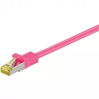 Καλώδιο δικτύου Goobay RJ-45 CAT7 5m ματζέντα S/FTP
