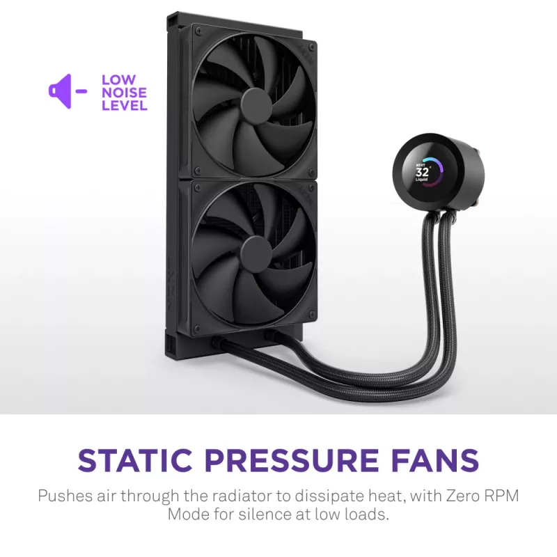 Υγρόψυκτη μονάδα all-in-one NZXT Kraken Plus 280 14 cm Μαύρη