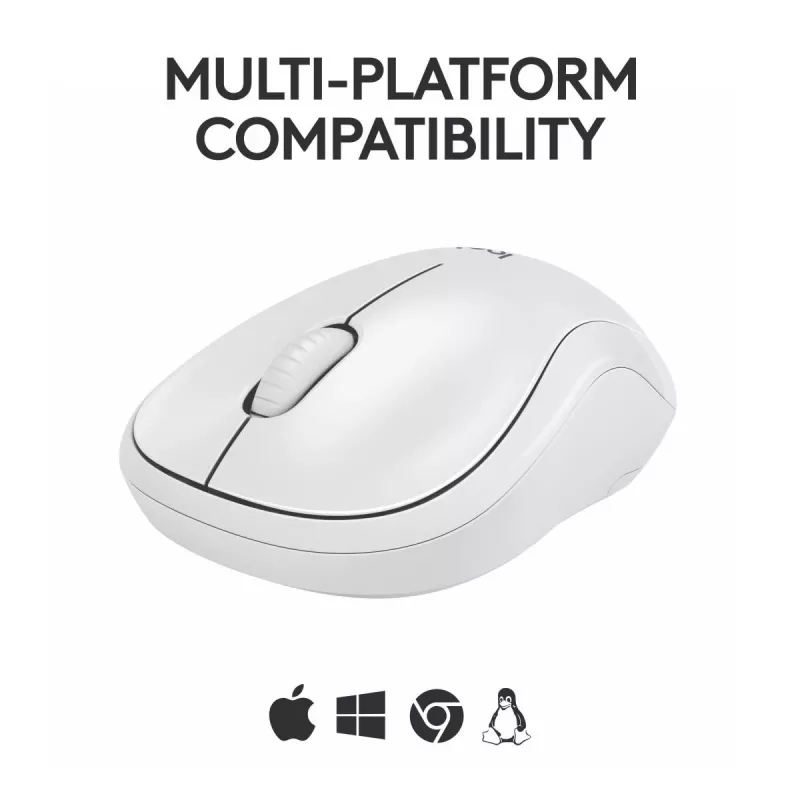 Logitech M240 Silent ασύρματο ποντίκι Bluetooth, λευκό