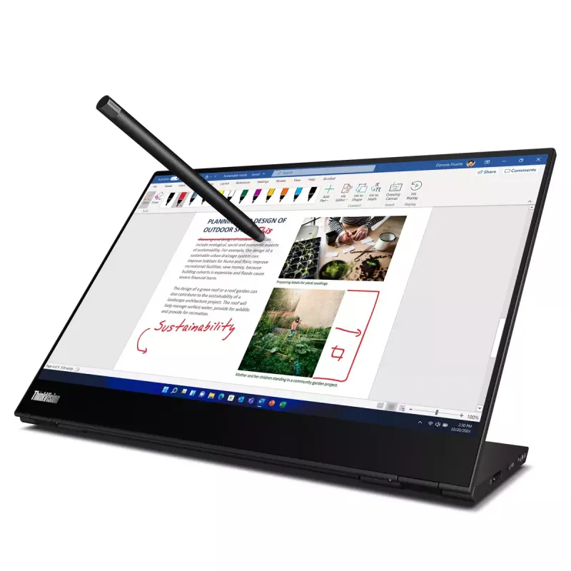 Οθόνη Lenovo ThinkVision M14t 14 inch οθόνη αφής LED 2240 x 1400