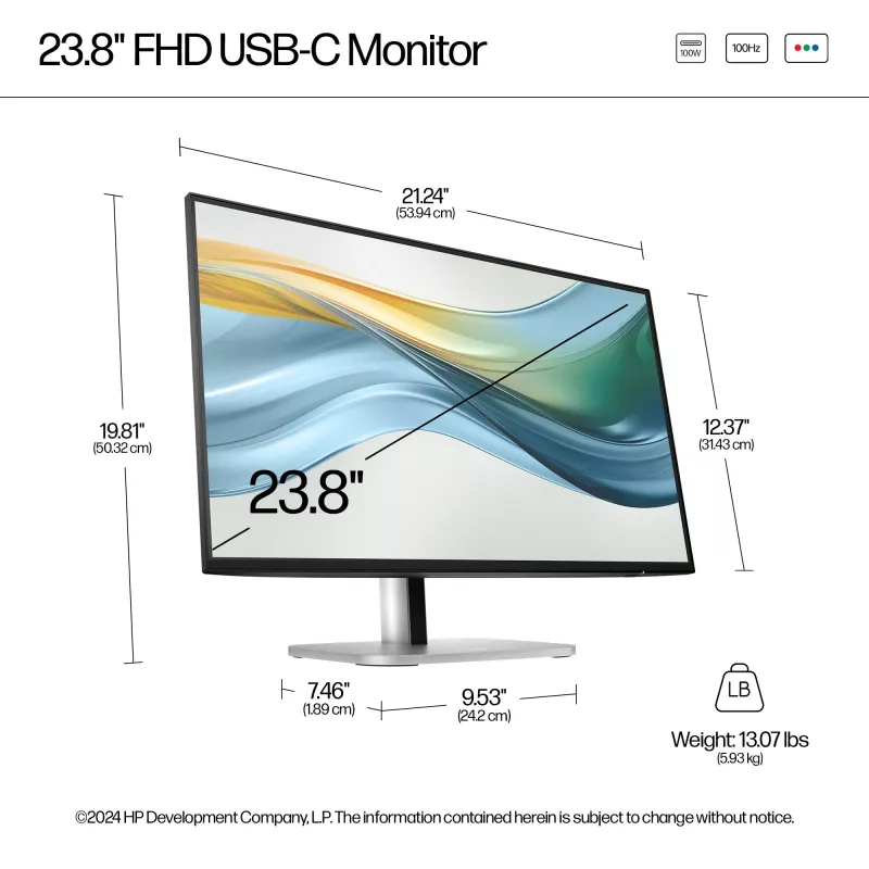 HP Series 5 Pro 23.8 inch FHD USB-C οθόνη - 524pu