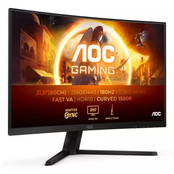 AOC G4 CQ32G4VE Οθόνη υπολογιστή 80 cm (31,5 inch) 2560 x 1440 Pixel Quad HD LCD μαύρο, γκρι