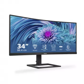 Philips E Line 346E2CUAE/00 Οθόνη υπολογιστή 86,4 cm (34 inch) 3440 x 1440 Pixel Wide Quad HD+ LCD Μαύρο