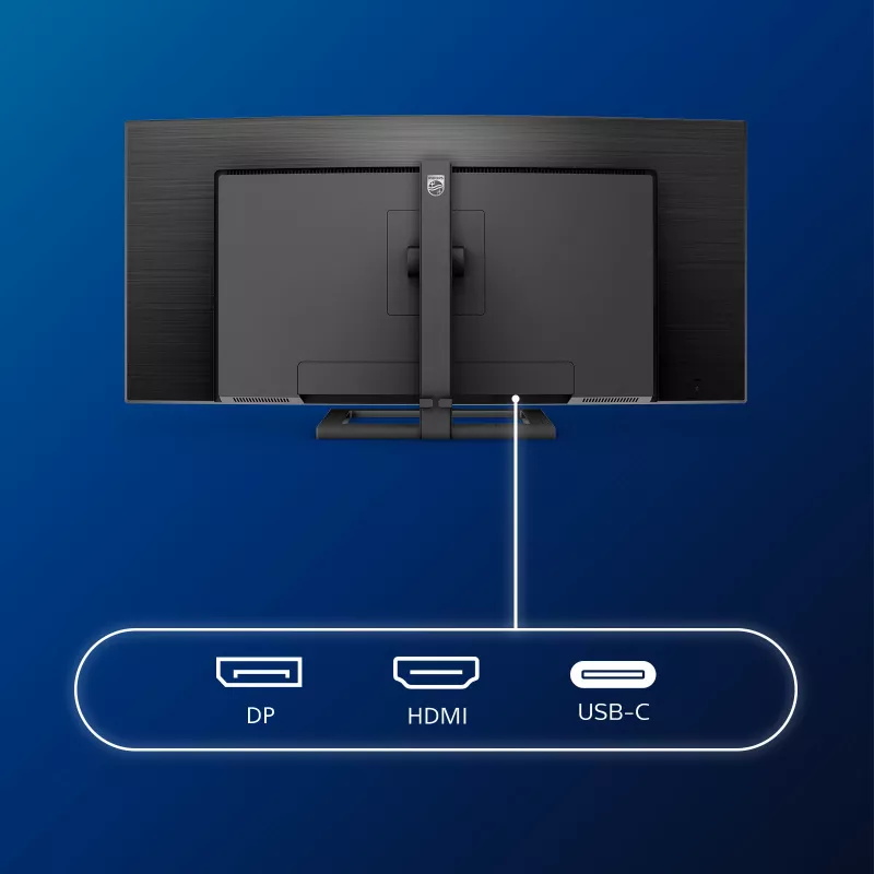 Philips E Line 346E2CUAE/00 Οθόνη υπολογιστή 86,4 cm (34 inch) 3440 x 1440 Pixel Wide Quad HD+ LCD Μαύρο