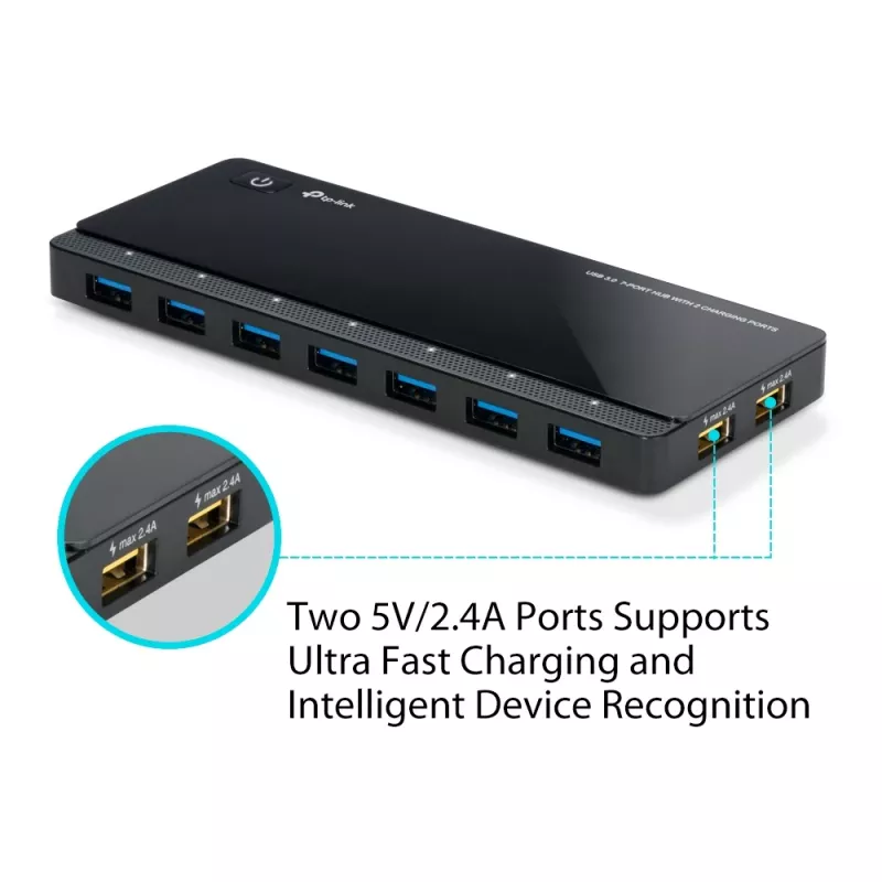 TP-Link UH720 USB 3.2 Gen 1 (3.1 Gen 1) Micro-B 5000 Mbit/s Μαύρο