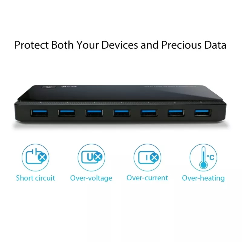 TP-Link UH720 USB 3.2 Gen 1 (3.1 Gen 1) Micro-B 5000 Mbit/s Μαύρο