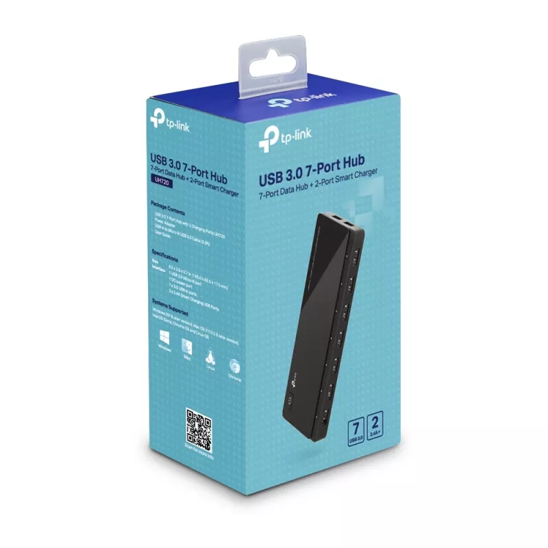 TP-Link UH720 USB 3.2 Gen 1 (3.1 Gen 1) Micro-B 5000 Mbit/s Μαύρο