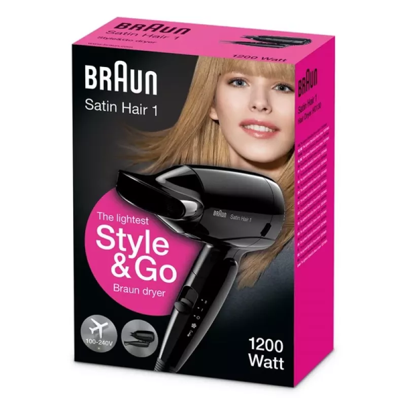 Braun HD130 Σεσουάρ 1200 W Μαύρο