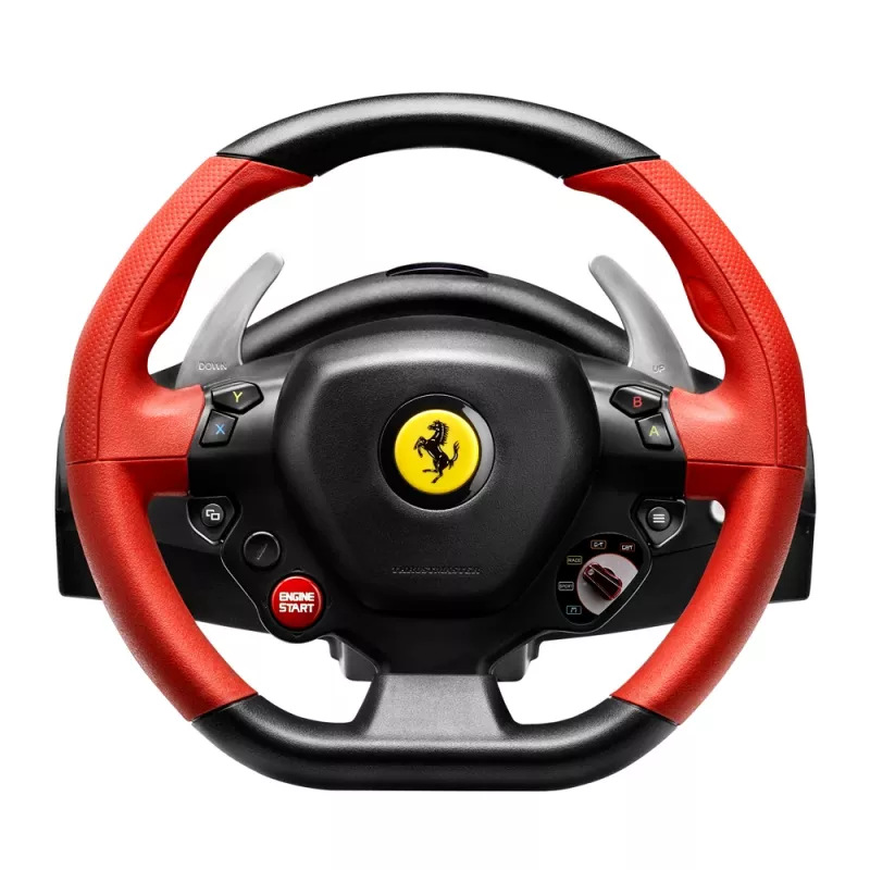 Thrustmaster Ferrari 458 Spider Μαύρο, Κόκκινο USB Τιμόνι + Πεντάλ Xbox One