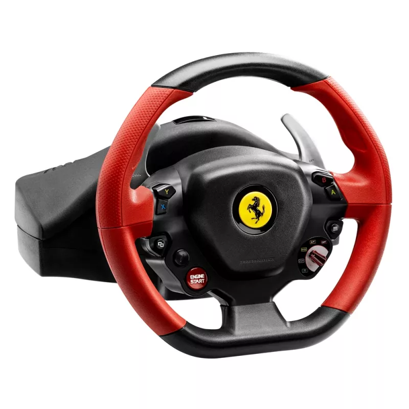 Thrustmaster Ferrari 458 Spider Μαύρο, Κόκκινο USB Τιμόνι + Πεντάλ Xbox One