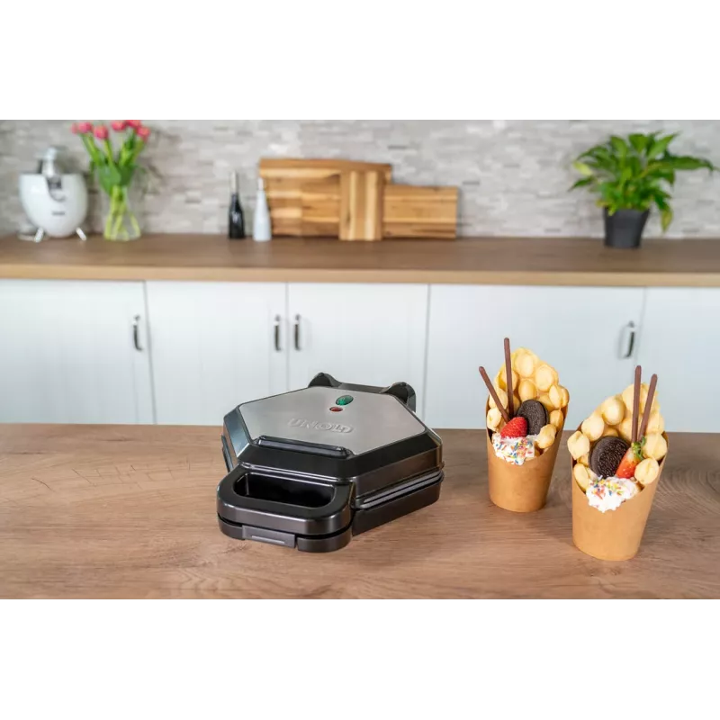 Unold Bobby 1 βάφλας 700 W μαύρο, ασημί
