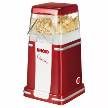 Unold Classic μηχανή ποπ κορν κόκκινο, ασημί, λευκό 900 W