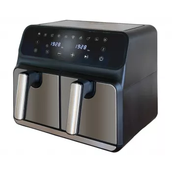 Unold 58685 φριτέζα διπλή 8 L επιτραπέζια 1700 W φριτέζα θερμού αέρα μαύρο, γκρι