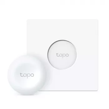 TP-Link Tapo S200D έξυπνος τηλεχειριζόμενος διακόπτης dimmer, εξωτερικός, κουμπιά και περιστροφικός έλεγχος, μπαταρία CR2032, λευκός
