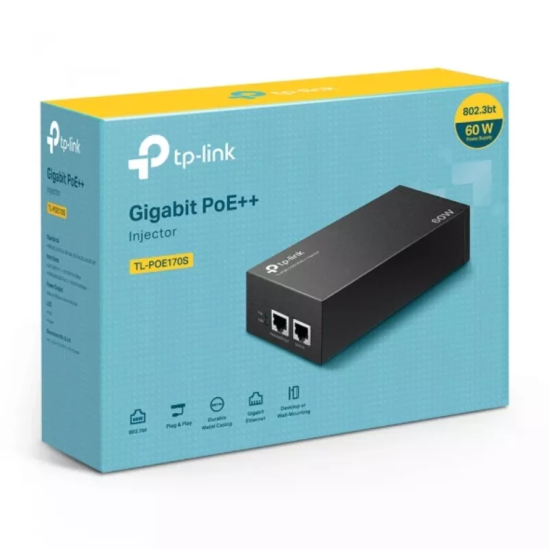 Αντάπτορας PoE TP-Link TL-POE170S Gigabit Ethernet 60W