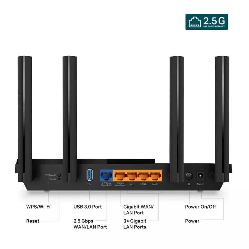TP-Link Archer AX3000 Multi-Gigabit Wi-Fi 6 router με θύρα 2,5G