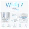 TP-Link BE9300 Whole Home Mesh Wi-Fi 7 System (Tri-Band), λευκό
