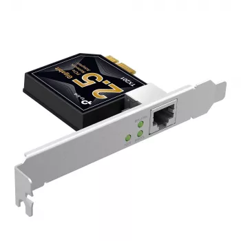TP-Link 2.5 Gigabit PCIe προσαρμογέας δικτύου, εσωτερικός, ενσύρματος, PCI Express, Ethernet, 2500 Mbit/s, μαύρο, γκρι