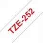 Ταινία πλαστικοποίησης Brother TZe252 24mm κόκκινο σε λευκό