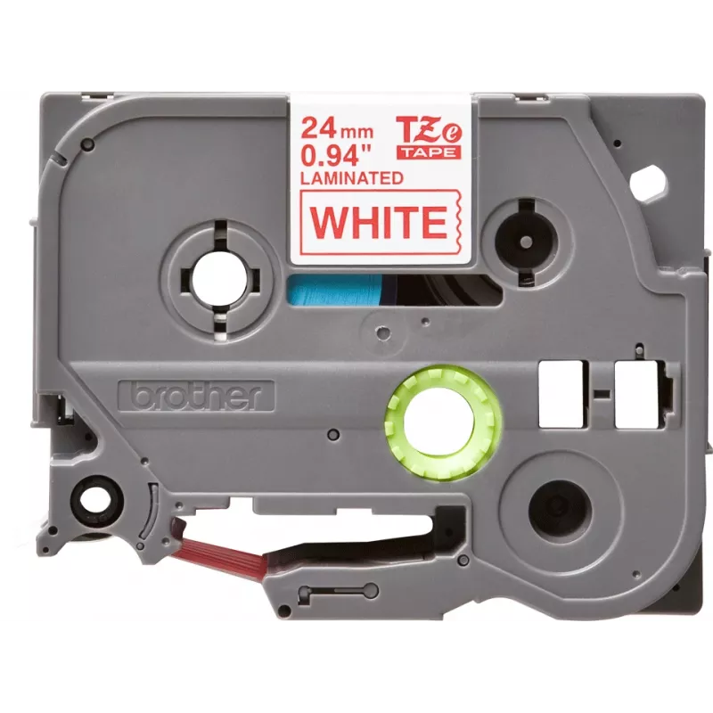 Ταινία πλαστικοποίησης Brother TZe252 24mm κόκκινο σε λευκό