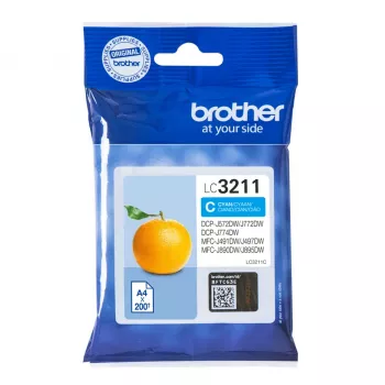 Brother LC3211C Μελανοδοχείο 1 τεμ. Original Τυπικής Απόδοσης Κυανό