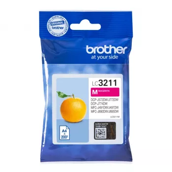 Brother LC3211M Μελανοδοχείο 1 τεμ. Original Τυπικής Απόδοσης Ματζέντα