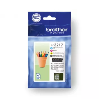 Brother LC3217VALDR Μελανοδοχείο 4 τεμ. Original Μαύρο, Κυανό, Ματζέντα, Κίτρινο