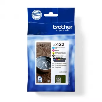 Brother LC422VAL μελανοδοχείο 4 τεμ. γνήσιο μαύρο, κυανό, ματζέντα, κίτρινο