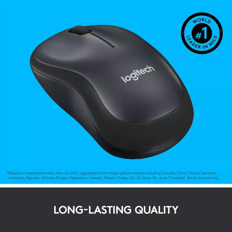 LOGITECH M220 SILENT ασύρματο ποντίκι μαύρο