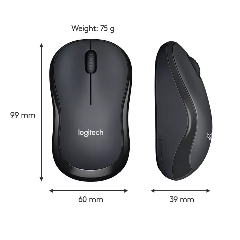 LOGITECH M220 SILENT ασύρματο ποντίκι μαύρο